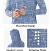 image:imageNORTHYARD Mens UPF 50 Sun Protection Hoodie Long Sleeve Rash Guard Shirts  Lightweight Quick Dry Fishing Swim Shirt Breathable Moisture Wicking 4Way Stretch Swimming Hiking Beach Golf Water SportBlue Whitelines