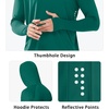 image:imageNORTHYARD Mens UPF 50 Sun Protection Hoodie Long Sleeve Rash Guard Shirts  Lightweight Quick Dry Fishing Swim Shirt Breathable Moisture Wicking 4Way Stretch Swimming Hiking Beach Golf Water SportEvergreen