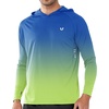 image:imageNORTHYARD Mens UPF 50 Sun Protection Hoodie Long Sleeve Rash Guard Shirts  Lightweight Quick Dry Fishing Swim Shirt Breathable Moisture Wicking 4Way Stretch Swimming Hiking Beach Golf Water SportGradient Blue Green