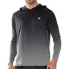image:imageNORTHYARD Mens UPF 50 Sun Protection Hoodie Long Sleeve Rash Guard Shirts  Lightweight Quick Dry Fishing Swim Shirt Breathable Moisture Wicking 4Way Stretch Swimming Hiking Beach Golf Water SportGradient Black Grey