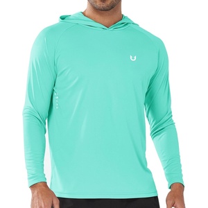 image:imageNORTHYARD Mens UPF 50 Sun Protection Hoodie Long Sleeve Rash Guard Shirts  Lightweight Quick Dry Fishing Swim Shirt Breathable Moisture Wicking 4Way Stretch Swimming Hiking Beach Golf Water SportLakeblue
