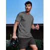 image:imageNORTHYARD Mens Athletic Running TShirts QuickDry Lightweight Workout  Gym Hiking Outdoor Tennis Sport Casual Fishing Basketball UPF 50 Breathable Moisturewicking Reflective PrintedCarbonheather