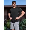 image:imageNORTHYARD Mens Athletic Running TShirts QuickDry Lightweight Workout  Gym Hiking Outdoor Tennis Sport Casual Fishing Basketball UPF 50 Breathable Moisturewicking Reflective PrintedBlack