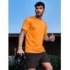 image:imageNORTHYARD Mens Athletic Running TShirts QuickDry Lightweight Workout  Gym Hiking Outdoor Tennis Sport Casual Fishing Basketball UPF 50 Breathable Moisturewicking Reflective PrintedOrange