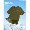 image:imageNORTHYARD Mens Athletic Running TShirts QuickDry Lightweight Workout  Gym Hiking Outdoor Tennis Sport Casual Fishing Basketball UPF 50 Breathable Moisturewicking Reflective PrintedArmygreen
