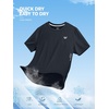 image:imageNORTHYARD Mens Athletic Running TShirts QuickDry Lightweight Workout  Gym Hiking Outdoor Tennis Sport Casual Fishing Basketball UPF 50 Breathable Moisturewicking Reflective PrintedBlack