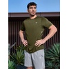 image:imageNORTHYARD Mens Athletic Running TShirts QuickDry Lightweight Workout  Gym Hiking Outdoor Tennis Sport Casual Fishing Basketball UPF 50 Breathable Moisturewicking Reflective PrintedArmygreen