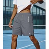 image:imageNORTHYARD Mens Running Athletic Shorts 5 7 9 Workout Gym Tennis  Quick Dry 3 Zipper Pockets Unlined Lightweight Breathable Moisturewicking Elastic Waist Active Sport Hiking BasketballSmokegrey