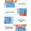 image:imageNORTHYARD Mens Running Athletic Shorts 5 7 9 Workout Gym Tennis  Quick Dry 3 Zipper Pockets Unlined Lightweight Breathable Moisturewicking Elastic Waist Active Sport Hiking BasketballSkyblue