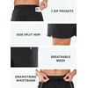 image:imageNORTHYARD Mens Running Athletic Shorts 5 7 9 Workout Gym Tennis  Quick Dry 3 Zipper Pockets Unlined Lightweight Breathable Moisturewicking Elastic Waist Active Sport Hiking BasketballBlack