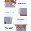 image:imageNORTHYARD Mens Running Athletic Shorts 5 7 9 Workout Gym Tennis  Quick Dry 3 Zipper Pockets Unlined Lightweight Breathable Moisturewicking Elastic Waist Active Sport Hiking BasketballStone