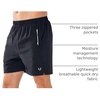 image:imageNORTHYARD Mens Running Athletic Shorts 5 7 9 Workout Gym Tennis  Quick Dry 3 Zipper Pockets Unlined Lightweight Breathable Moisturewicking Elastic Waist Active Sport Hiking BasketballBlack