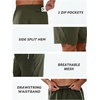 image:imageNORTHYARD Mens Running Athletic Shorts 5 7 9 Workout Gym Tennis  Quick Dry 3 Zipper Pockets Unlined Lightweight Breathable Moisturewicking Elastic Waist Active Sport Hiking BasketballArmygreen