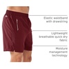 image:imageNORTHYARD Mens Running Athletic Shorts 5 7 9 Workout Gym Tennis  Quick Dry 3 Zipper Pockets Unlined Lightweight Breathable Moisturewicking Elastic Waist Active Sport Hiking BasketballWine