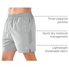 image:imageNORTHYARD Mens Running Athletic Shorts 5 7 9 Workout Gym Tennis  Quick Dry 3 Zipper Pockets Unlined Lightweight Breathable Moisturewicking Elastic Waist Active Sport Hiking BasketballLightgrey