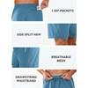 image:imageNORTHYARD Mens Running Athletic Shorts 5 7 9 Workout Gym Tennis  Quick Dry 3 Zipper Pockets Unlined Lightweight Breathable Moisturewicking Elastic Waist Active Sport Hiking BasketballGreyblue