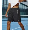 image:imageNORTHYARD Mens Running Athletic Shorts 5 7 9 Workout Gym Tennis  Quick Dry 3 Zipper Pockets Unlined Lightweight Breathable Moisturewicking Elastic Waist Active Sport Hiking BasketballBlack