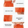 image:imageNORTHYARD Mens Running Athletic Shorts 5 7 9 Workout Gym Tennis  Quick Dry 3 Zipper Pockets Unlined Lightweight Breathable Moisturewicking Elastic Waist Active Sport Hiking BasketballOrange