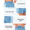 image:imageNORTHYARD Mens Running Athletic Shorts 5 7 9 Workout Gym Tennis  Quick Dry 3 Zipper Pockets Unlined Lightweight Breathable Moisturewicking Elastic Waist Active Sport Hiking BasketballSkyblue