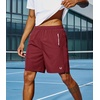 image:imageNORTHYARD Mens Running Athletic Shorts 5 7 9 Workout Gym Tennis  Quick Dry 3 Zipper Pockets Unlined Lightweight Breathable Moisturewicking Elastic Waist Active Sport Hiking BasketballWine