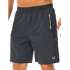 image:imageNORTHYARD Mens Running Athletic Shorts 5 7 9 Workout Gym Tennis  Quick Dry 3 Zipper Pockets Unlined Lightweight Breathable Moisturewicking Elastic Waist Active Sport Hiking BasketballDarkgrey
