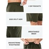 image:imageNORTHYARD Mens Running Athletic Shorts 5 7 9 Workout Gym Tennis  Quick Dry 3 Zipper Pockets Unlined Lightweight Breathable Moisturewicking Elastic Waist Active Sport Hiking BasketballArmygreen