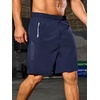 image:imageNORTHYARD Mens Running Athletic Shorts 5 7 9 Workout Gym Tennis  Quick Dry 3 Zipper Pockets Unlined Lightweight Breathable Moisturewicking Elastic Waist Active Sport Hiking BasketballNavy