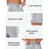 image:imageNORTHYARD Mens Running Athletic Shorts 5 7 9 Workout Gym Tennis  Quick Dry 3 Zipper Pockets Unlined Lightweight Breathable Moisturewicking Elastic Waist Active Sport Hiking BasketballLightgrey