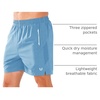 image:imageNORTHYARD Mens Running Athletic Shorts 5 7 9 Workout Gym Tennis  Quick Dry 3 Zipper Pockets Unlined Lightweight Breathable Moisturewicking Elastic Waist Active Sport Hiking BasketballSkyblue