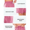 image:imageNORTHYARD Mens Running Athletic Shorts 5 7 9 Workout Gym Tennis  Quick Dry 3 Zipper Pockets Unlined Lightweight Breathable Moisturewicking Elastic Waist Active Sport Hiking BasketballPowderpink