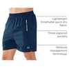 image:imageNORTHYARD Mens Running Athletic Shorts 5 7 9 Workout Gym Tennis  Quick Dry 3 Zipper Pockets Unlined Lightweight Breathable Moisturewicking Elastic Waist Active Sport Hiking BasketballSeablue