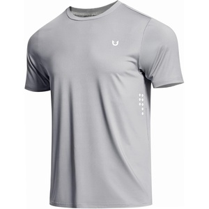 image:imageNORTHYARD Mens Athletic Running TShirts QuickDry Lightweight Workout  Gym Hiking Outdoor Tennis Sport Casual Fishing Basketball UPF 50 Breathable Moisturewicking Reflective PrintedLightgrey