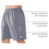 image:imageNORTHYARD Mens Athletic Gym Shorts 1075 Running Basketball Tennis  Quick DryZipper PocketsLightweightBreathableMoisturewickingReflective StripsSportsRunningWorkoutStone