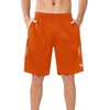 image:imageNORTHYARD Mens Athletic Gym Shorts 1075 Running Basketball Tennis  Quick DryZipper PocketsLightweightBreathableMoisturewickingReflective StripsSportsRunningWorkoutOrange