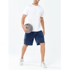 image:imageNORTHYARD Mens Athletic Gym Shorts 1075 Running Basketball Tennis  Quick DryZipper PocketsLightweightBreathableMoisturewickingReflective StripsSportsRunningWorkoutDarkblue