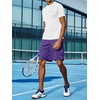 image:imageNORTHYARD Mens Athletic Gym Shorts 1075 Running Basketball Tennis  Quick DryZipper PocketsLightweightBreathableMoisturewickingReflective StripsSportsRunningWorkoutPurple