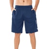 image:imageNORTHYARD Mens Athletic Gym Shorts 1075 Running Basketball Tennis  Quick DryZipper PocketsLightweightBreathableMoisturewickingReflective StripsSportsRunningWorkoutDarkblue