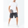 image:imageNORTHYARD Mens Athletic Gym Shorts 1075 Running Basketball Tennis  Quick DryZipper PocketsLightweightBreathableMoisturewickingReflective StripsSportsRunningWorkoutDarkgrey