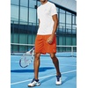 image:imageNORTHYARD Mens Athletic Gym Shorts 1075 Running Basketball Tennis  Quick DryZipper PocketsLightweightBreathableMoisturewickingReflective StripsSportsRunningWorkoutOrange