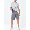 image:imageNORTHYARD Mens Athletic Gym Shorts 1075 Running Basketball Tennis  Quick DryZipper PocketsLightweightBreathableMoisturewickingReflective StripsSportsRunningWorkoutStone