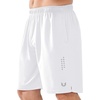 image:imageNORTHYARD Mens Athletic Gym Shorts 1075 Running Basketball Tennis  Quick DryZipper PocketsLightweightBreathableMoisturewickingReflective StripsSportsRunningWorkoutWhite
