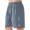 image:imageNORTHYARD Mens Athletic Gym Shorts 1075 Running Basketball Tennis  Quick DryZipper PocketsLightweightBreathableMoisturewickingReflective StripsSportsRunningWorkoutCloud