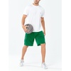 image:imageNORTHYARD Mens Athletic Gym Shorts 1075 Running Basketball Tennis  Quick DryZipper PocketsLightweightBreathableMoisturewickingReflective StripsSportsRunningWorkoutGreen