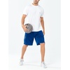 image:imageNORTHYARD Mens Athletic Gym Shorts 1075 Running Basketball Tennis  Quick DryZipper PocketsLightweightBreathableMoisturewickingReflective StripsSportsRunningWorkoutRoyalblue