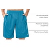 image:imageNORTHYARD Mens Athletic Gym Shorts 1075 Running Basketball Tennis  Quick DryZipper PocketsLightweightBreathableMoisturewickingReflective StripsSportsRunningWorkoutLakeblue