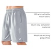 image:imageNORTHYARD Mens Athletic Gym Shorts 1075 Running Basketball Tennis  Quick DryZipper PocketsLightweightBreathableMoisturewickingReflective StripsSportsRunningWorkoutLightgrey