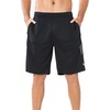 image:imageNORTHYARD Mens Athletic Gym Shorts 1075 Running Basketball Tennis  Quick DryZipper PocketsLightweightBreathableMoisturewickingReflective StripsSportsRunningWorkoutBlack