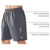 image:imageNORTHYARD Mens Athletic Gym Shorts 1075 Running Basketball Tennis  Quick DryZipper PocketsLightweightBreathableMoisturewickingReflective StripsSportsRunningWorkoutSmokegrey