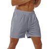 image:imageNORTHYARD Mens Athletic Gym Shorts 1075 Running Basketball Tennis  Quick DryZipper PocketsLightweightBreathableMoisturewickingReflective StripsSportsRunningWorkoutStone