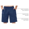 image:imageNORTHYARD Mens Athletic Gym Shorts 1075 Running Basketball Tennis  Quick DryZipper PocketsLightweightBreathableMoisturewickingReflective StripsSportsRunningWorkoutDarkblue